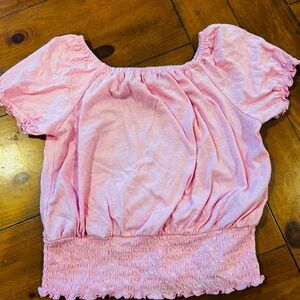 Old Navy Light Pink Elastic Top